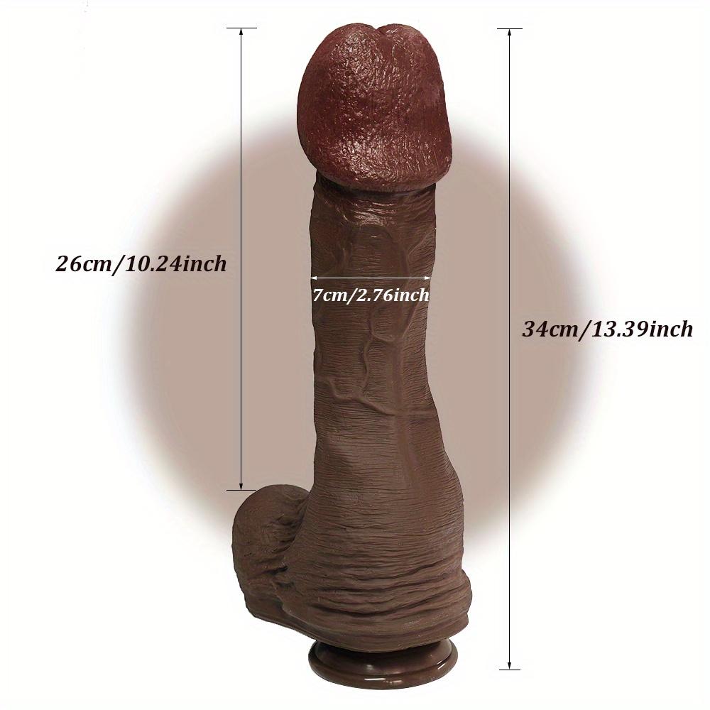 Dildo Realist XXL Mare – Silicon Lichid Moale 100% Penis Realist cu Ventuză Puternică, Jucărie Confortabilă pentru Masturbare Adultă pentru Femei, Bărbați și Cupluri