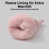 Down Cotton Plush Thickened Gloves Soft Finger Mittens Gift Satin Anti-cold Gloves  Autumn