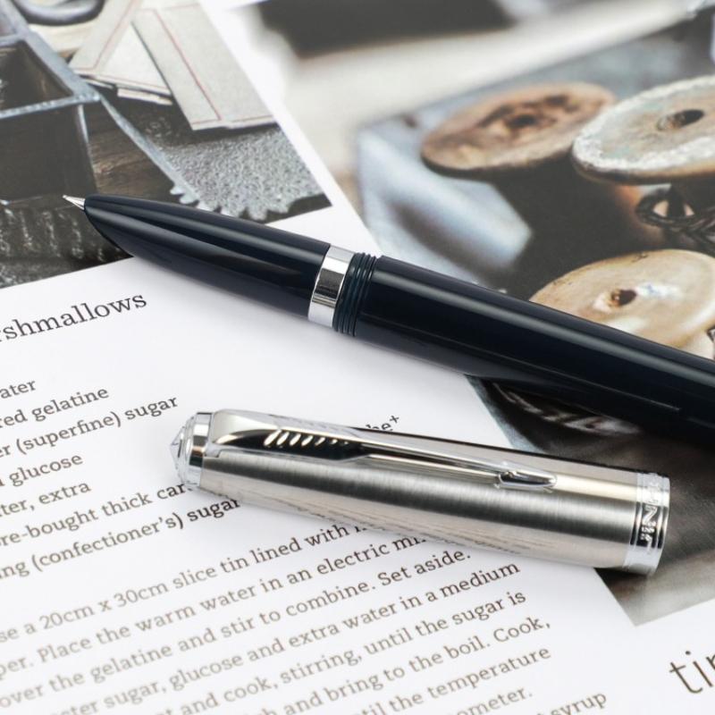 JINHAO 86 Resin Classic Fountain Pen Silver Cap Extra Fine Nib 0.5mm Ink Pen School Office Supplies Writing Pens Stationery