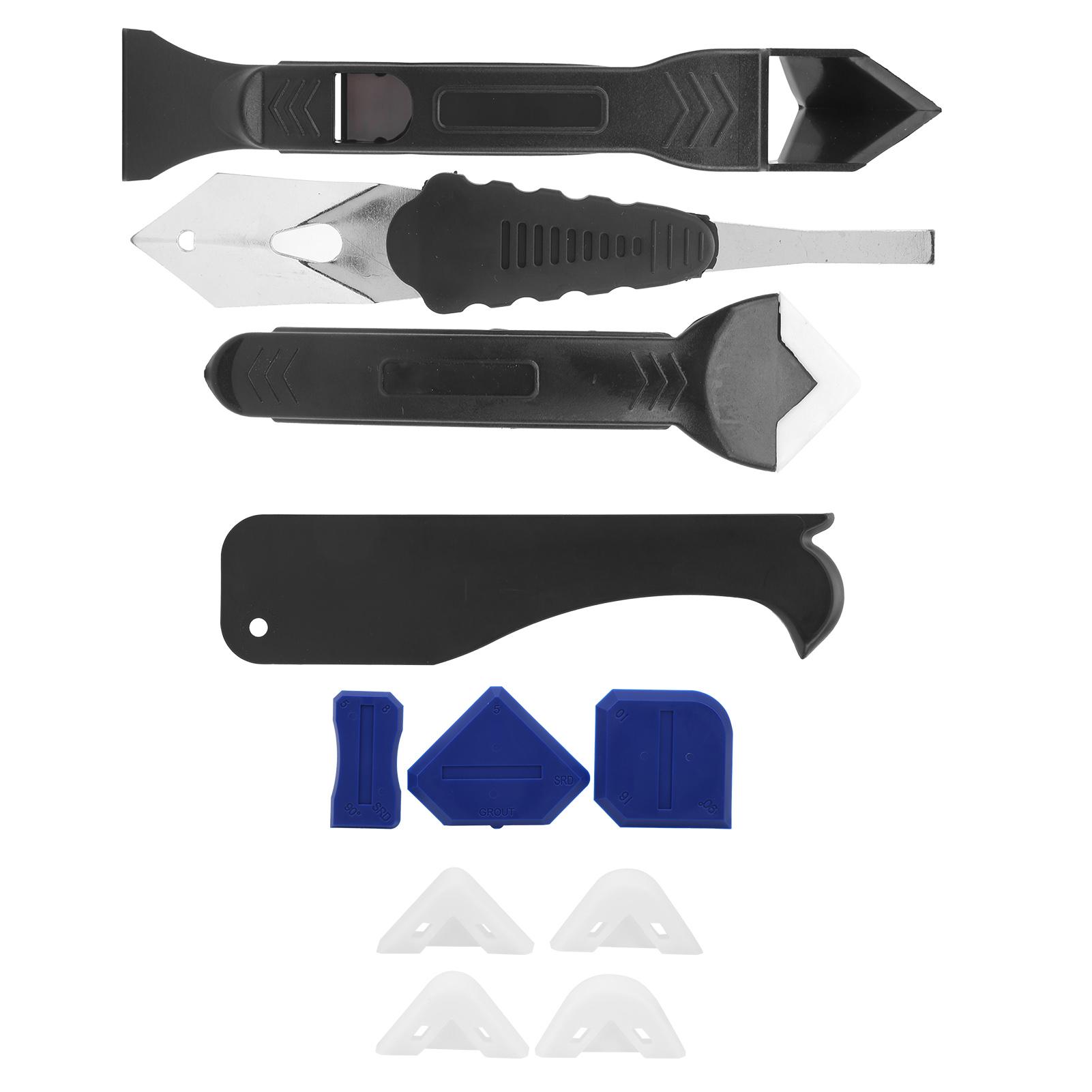 

11 шт. Герметик Шпатель Пластиковый Затирочный Финишер Очистка Насадка Шпатели Наполнитель Размазыватель Инструмент