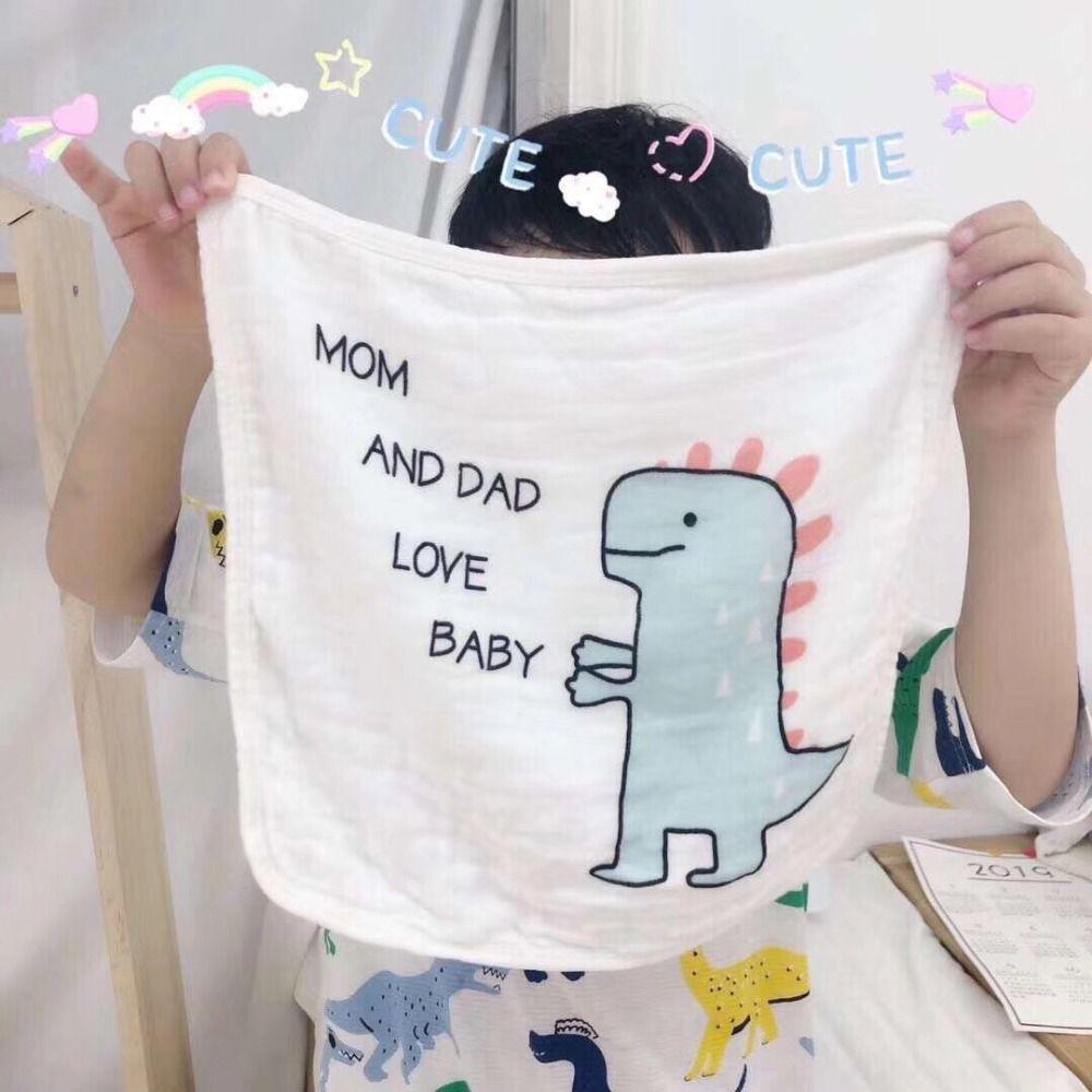 5PCS Face Wipes Baby Gauze Towels Super Soft Cartoon Infan Washcloth  Newborn Children