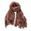 Breathable Cotton Linen Neckerchie Short Tassel Unisex Scarf Soft Striped Scarf  Office