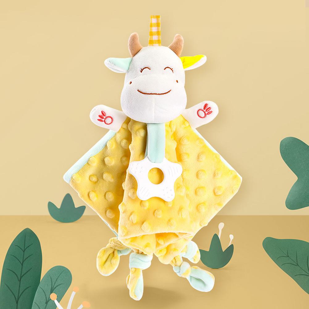 Baby Plush Toys Towel Appease Doll Teether Cartoon Bunny Bear Elephant Soft Blanket Stuffed Sleep Toy Soothe Toddler Baby Toys