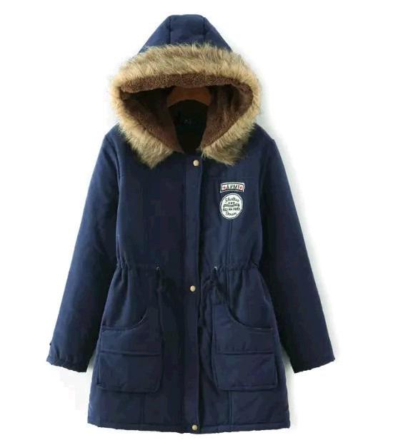 Damen Herbst Winter Warme Pelz Kapuzenparkas Dicke Baumwolle Slim Gepolsterter Mantel Lässig Vintage Streetwear Übergroßer Übermantel Jacken