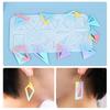 Silicone Earrings Mold Diamond-shaped Earrings Pendant Mold Resin Casting Mold Craft Tools Suitable for Women Girls