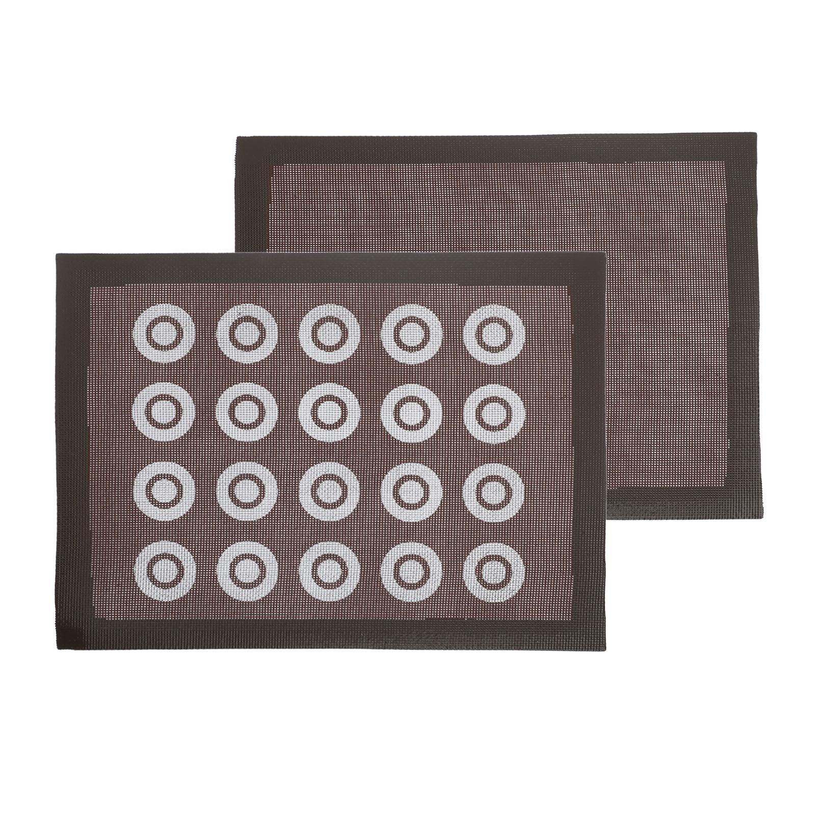 

Black Hollow Baking Mat Ht Resistance glass Cooking Mat Non Stick Reusable Baking Pan Mat for Brd
