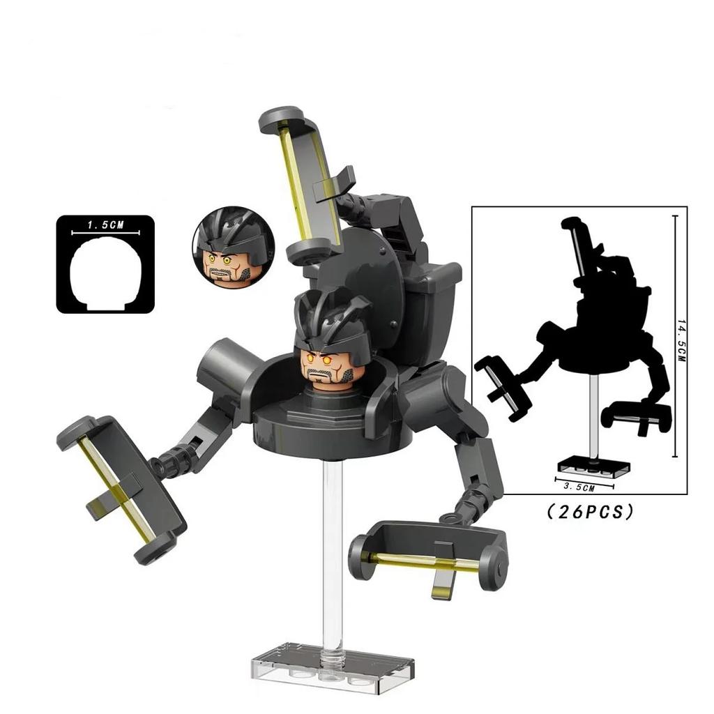 Toilet Man Assembly Building Blocks Bag Toy