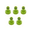 5pcs Hose Quick Connectors, 3/4  Inch Faucet Adapter for Garden Irrigation, Threaded Water Tap Connector
