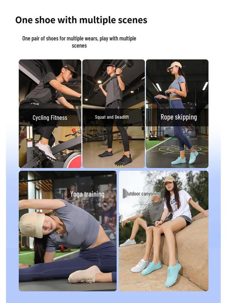Versatile Non-Slip Water Shoes: Ideal for Beach, Indoor Fitness, Cycling, Hiking & Swimming - Breathable & Super Soft for Couples