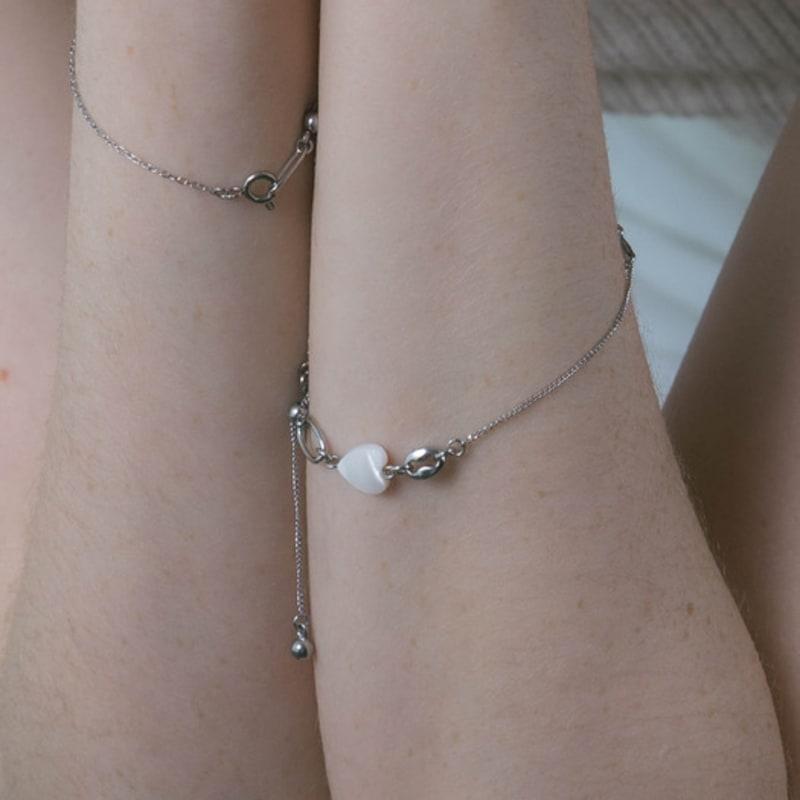 Pearlymore Heart Mother-of-Pearl Slide Ball Bracelet_PM25B001SS
