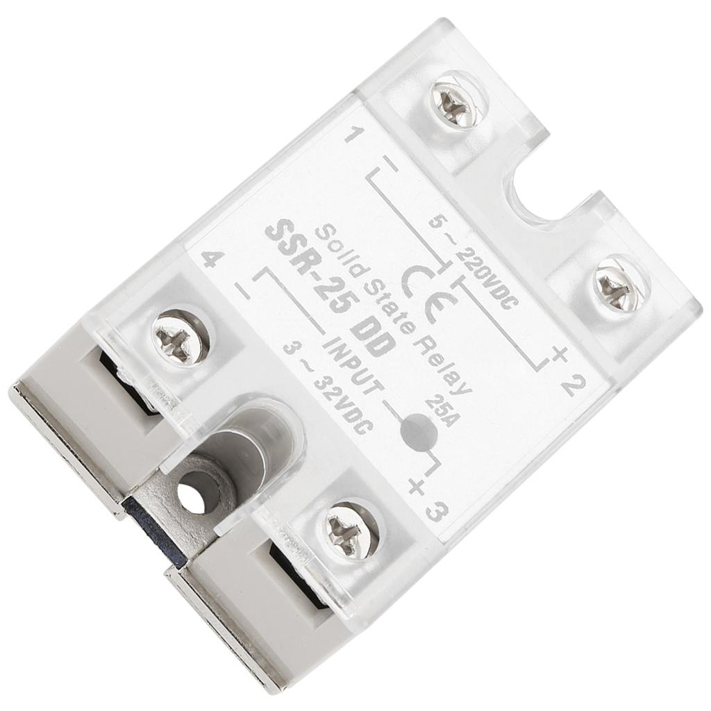 SSR 25 DD 25A 5 220VDC Solid State Relay For Industrial Automation Process
