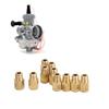 10 stk sett forgasser hovedjet solid messing erstatning for Mikuni VM TM TMX Carb 200?290
