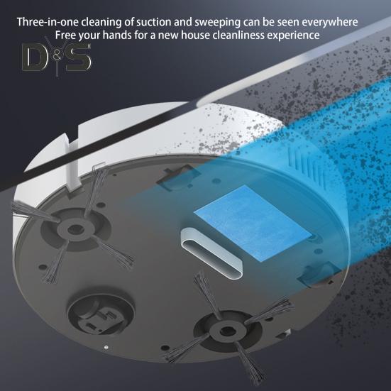 3-in-1 Sweeping Robot Vacuum Cleaner Powerful Suction Efficient Ultra Slim Mini Cleaning Robot Automatic Vacuum Cleaner