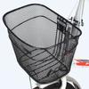 Bike Basket Mountain Bikes Metal Folding Bicycles Bike Front Basket Storage Basket For Hiking Riding Shopping Camping Outdoor