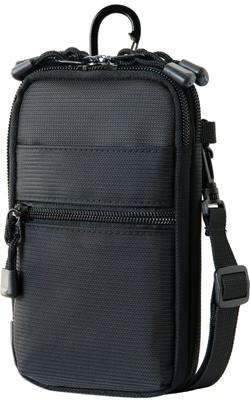 Monomyth Carabiner Shoulder Strap Smartphone Fits Gadget Men's Pouch, 6.5-inch Smartphones, Belt, (Black)