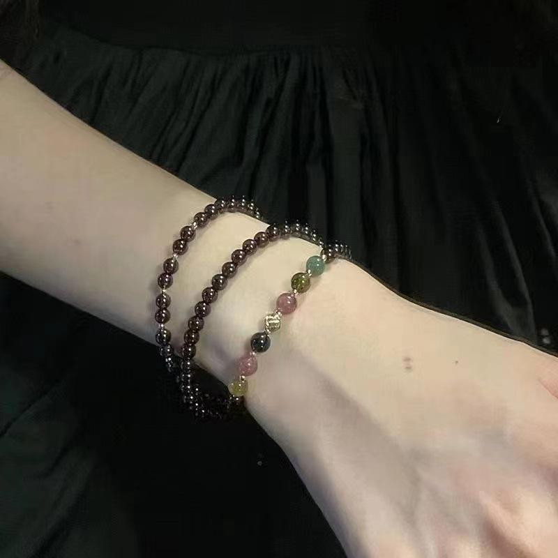 Chinese Double Layer Beaded Bracelet: Forest Style, Cool  Clear, Multi-layer Retro Design.