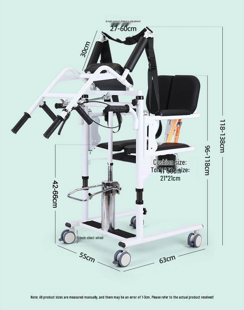 Hydraulic Transfer and Lifting Device for Elderly and Disabled Care