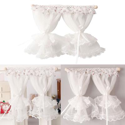 Dollhouse Window Drapes Miniature Lace Window Curtain for Mini Toy Houses and Collectors Adds Life To Dollhouses