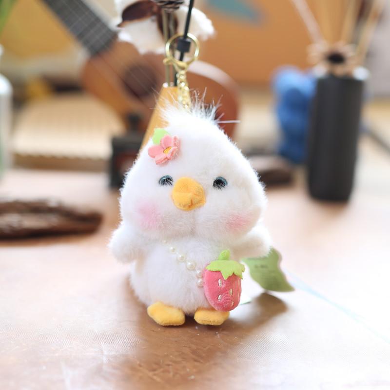 Милая милая маленькая желтая кулон-цыпленок плюшевая игрушка кукла маленькая утка сумка подвесное украшение брелок кукла кукла 13 cm.
