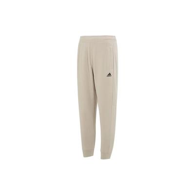 Solid Color Logo Jogger Knit Pants With Elastic Waist Men Bottoms Light-Khaki IQ1382