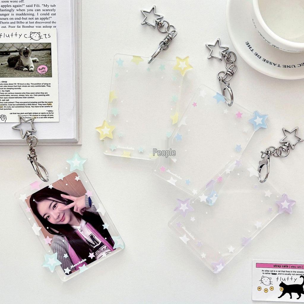 Chasing Stars Acrylic Polaroid Card Holder - Three-Inch, Small, Fresh Design