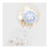 Tsumami Zaiku Hair Accessory for Furisode, Coming-of-Age Ceremonies, Graduations, Weddings, Yukata - Light Blue, Multi-use for Children To Adults,