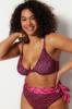 Women's Style Plus Size Fuchsia Balconette Plus Size Bikini Top
