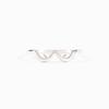 Sterling Silver Wave Curve Ring – Simple, Elegant, European-American Style Luxury for Women