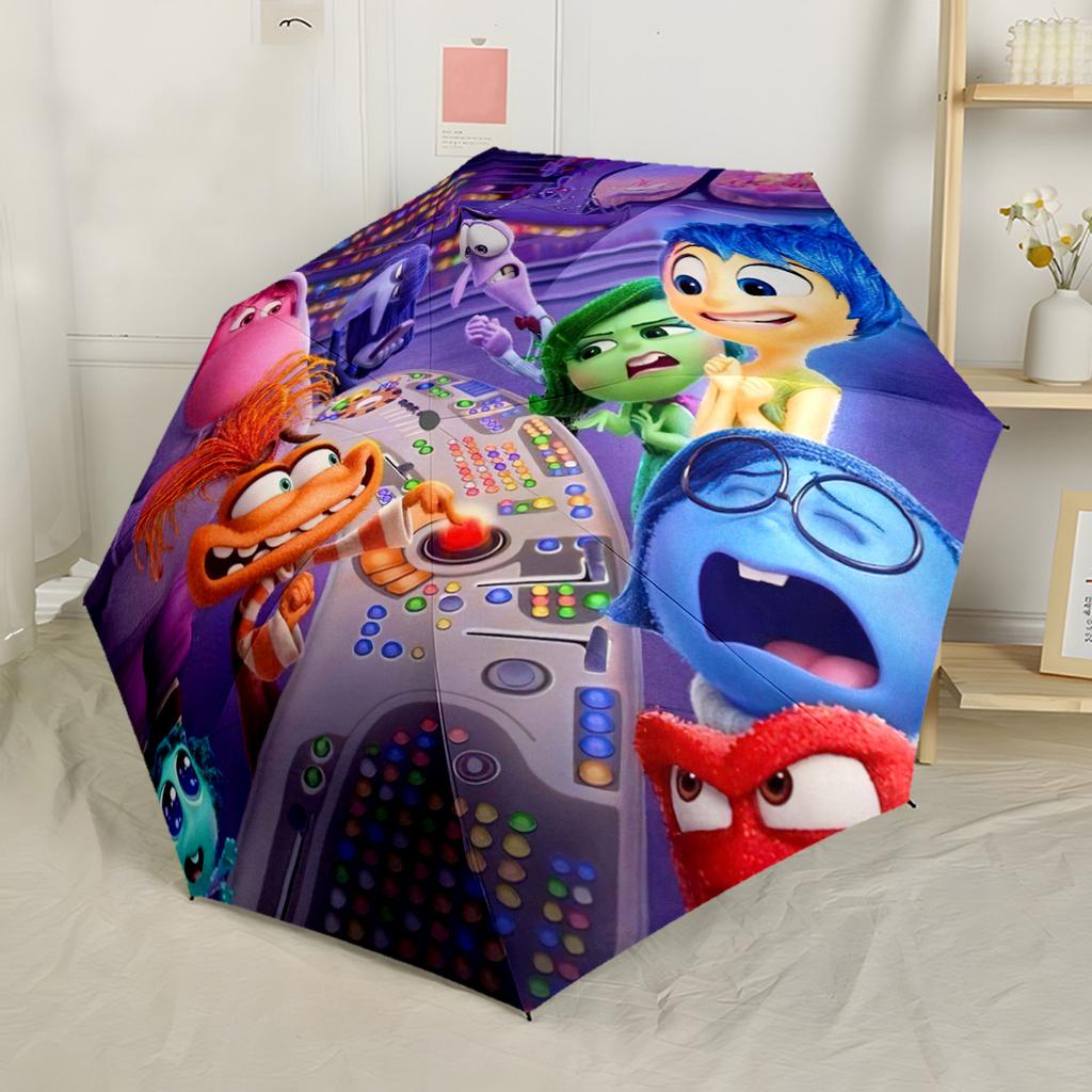 Inside Out Fantasy Automatic Umbrella Folding Umbrella with 8 Ribs Lightweight Travel Essential Elegant Women's Umbrella