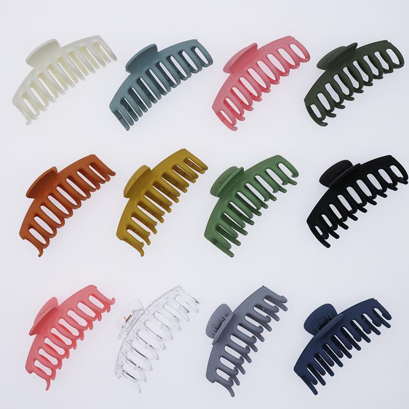 New Large Size Hair Claws for Women Claw Clip Korean Headdress Soild Color Crab Hair Clip Hairpin Fashion Hair Accessories