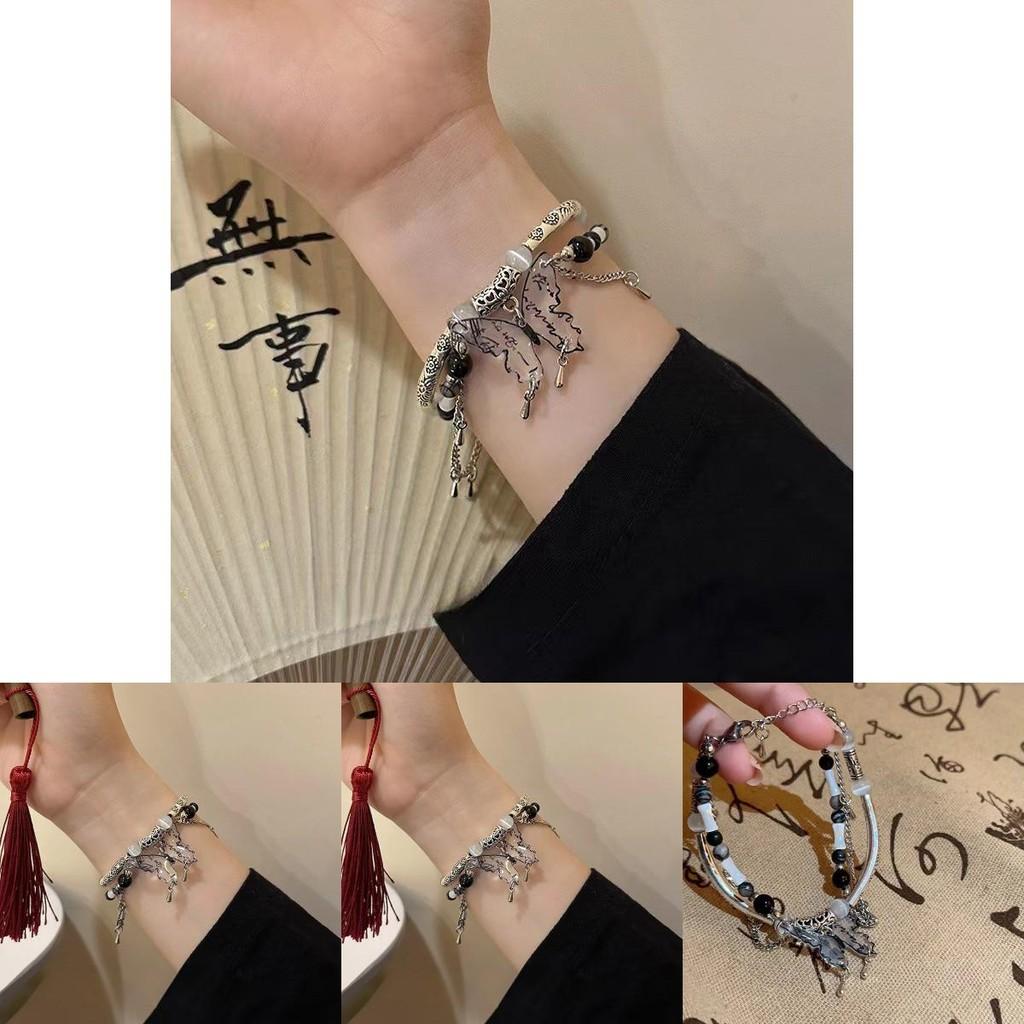 Double Alloy Chic Layer Bracelet For Women New Chinese Jewelry Style