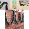 X 90mm Chunky Tinsel Christmas Tree Decoration Xmas Garland Bowknot