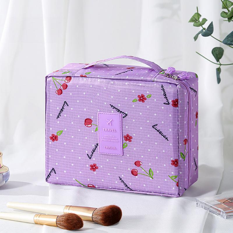 Large Capacity Korean Style Portable Travel Toiletry Bag Multifunctional Square Cosmetic Organizer KTB