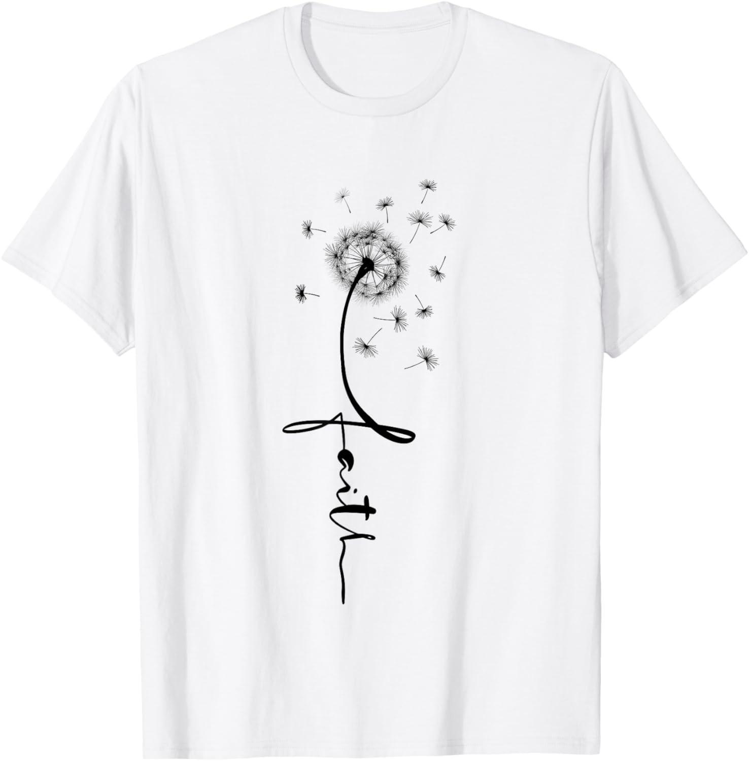 FAITH Dandelion shirt, Christian Spouse T-Shirt S разноцветный