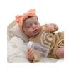 Lifelike 49cm Simulation Baby Rebirth Doll Open Mouth Soft Cloth Body Reborn Babies Doll Realistic 3D Painted Skin Newborn Dolls for Kids Holiday Gift
