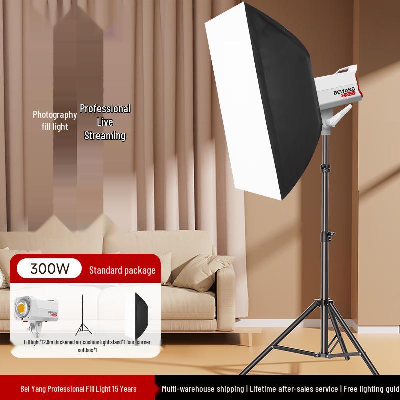 Beiyang 300W COB LED Video Light for Live Streaming and Photography