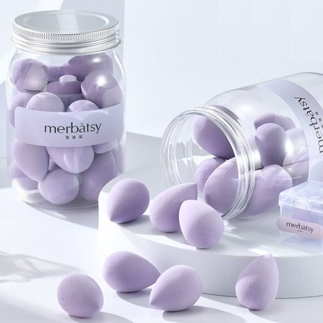 Jericoure - Набор из 23: Бьюти-блендер Beauty Sponge с футляром Set of 23 - Purple