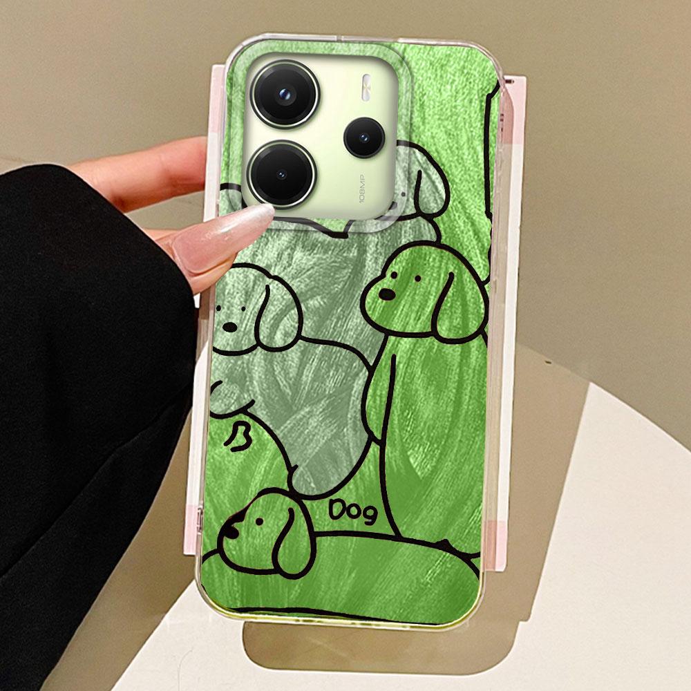 

Чехлы для телефонов Line Dogs разноцветные Чехол для телефона для Xiaomi Redmi Note 14 13 A3 14T Pro A4 A5 13C 14C Девушки Ракушка Силиконовая крышка Xiaomi 13T белый