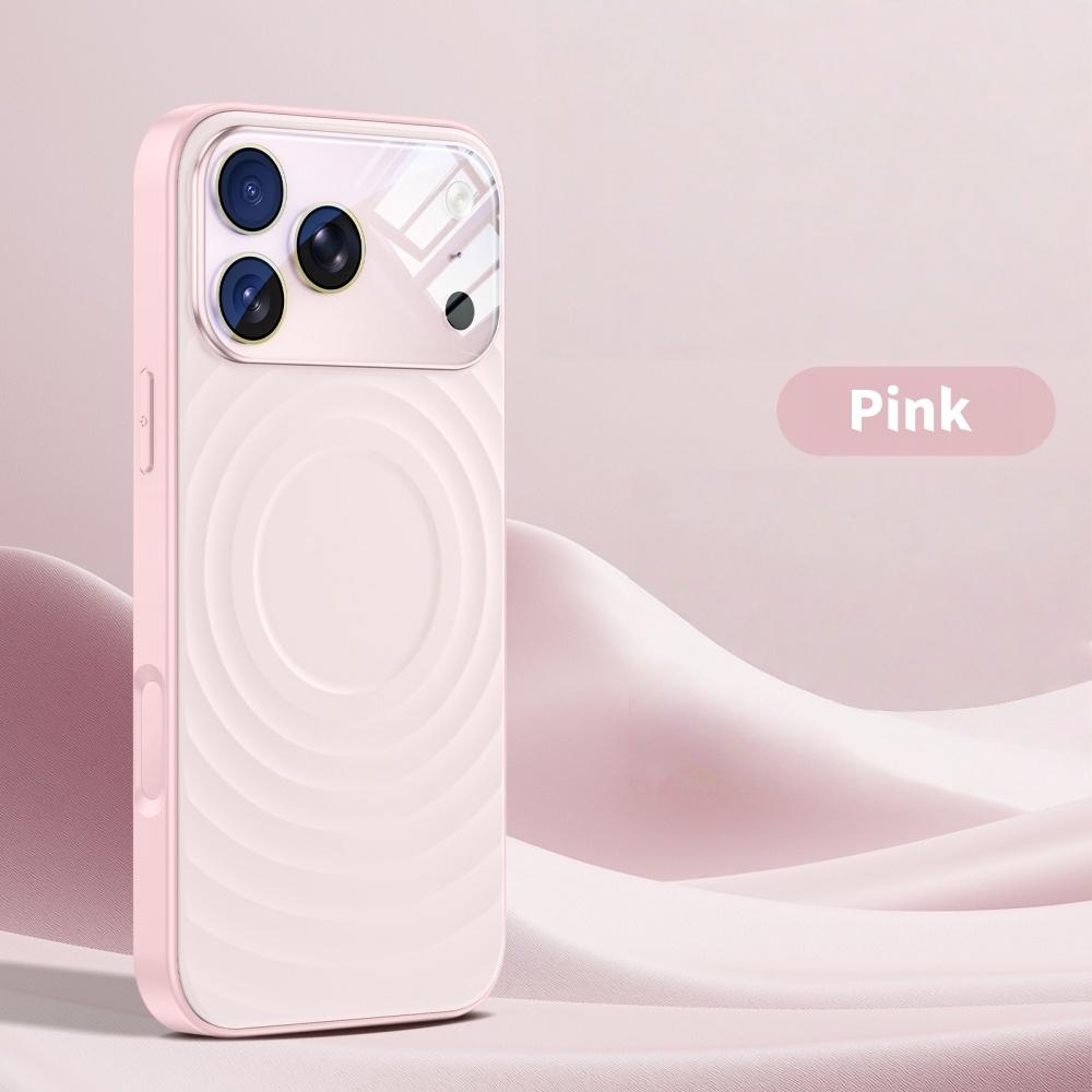 Magnetic Ripple Liquid Siliocne For Magsafe Case For iPhone 17 16 15 Pro Max Clear Camera Protector Cap for iPhone 17 16 Pro