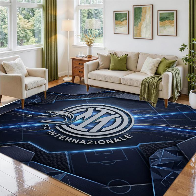 Borussia Dortmund Design Crystal Velvet Rug Soft Decorative Mat for Bedroom Entrance
