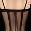 Sexy One Piece Crotchless Backless Transparent Black Striped Socks Sex Exotic Bodysuit Lingerie  Bodystocking Erotic Costumes