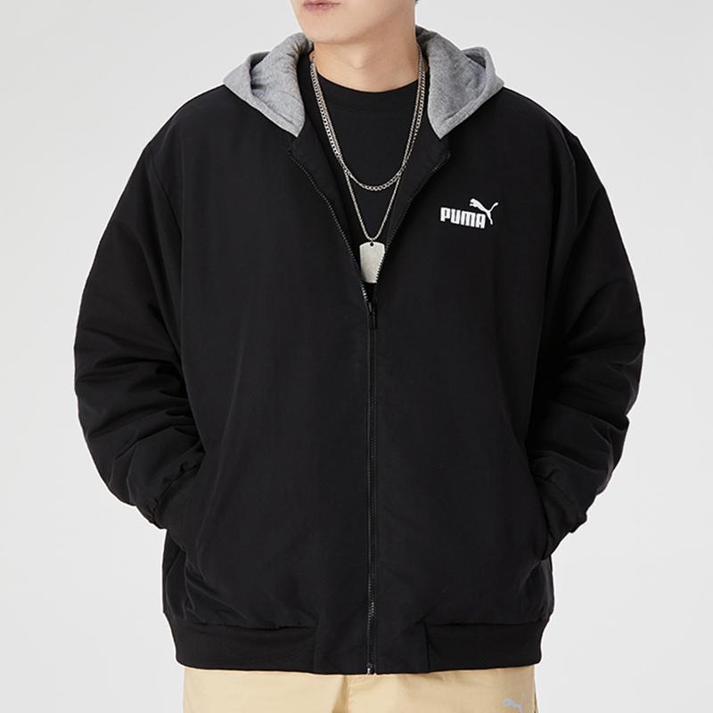 Puma Ležérní sportovní tkaná bunda s kapucí Pánské svrchní oblečení Černá 587153-01