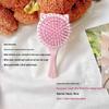 Cute Cat Paw Handheld Cushion Comb & Mirror - Portable Scalp Massage Brush