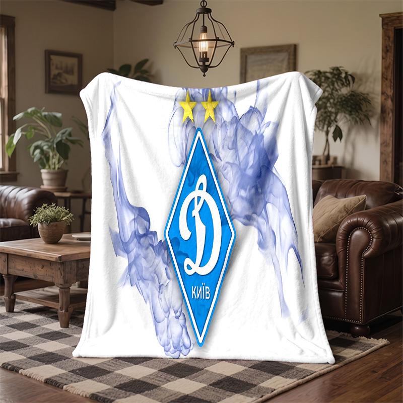 Dynamo Moscow Print Flannel Blanket Soft Warm Sofa Bed Throw Blanket For Home Office Bedroom