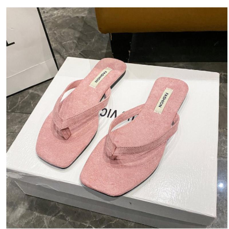Fashion Flip Flops Women Summer Outside Flat Bottomed Beach Shoes Sandals Shoes for Women Slippers Slide Indoor House Chaussure Femme