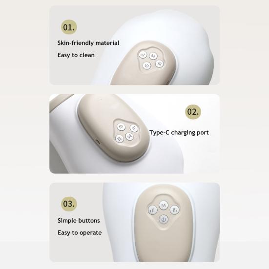 Hand Massager with Heat Compression 3 Massage Modes Pain Relief Professional Hand Massager Hand Arthritis Relief Tool