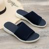 Flat Bottom Slippers Women Summer Round Head Mesh One Word Outer Wear Breathable Casual Sandal Slippers
