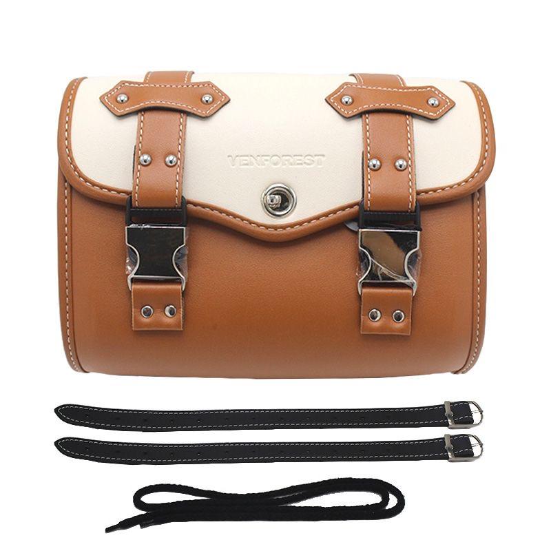 Motorcycle Saddlebag Side Bag Retro PU Motorcycle Tool Bag For ADNOH Rebel 250 500 For Rebel 1100 300 For W400 W650 SR400 XL883L