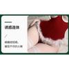 Domila Sexy Lingerie Christmas Dress Sexy Suspender Hollow Pajamas Hot Open Onesie Uniform Set