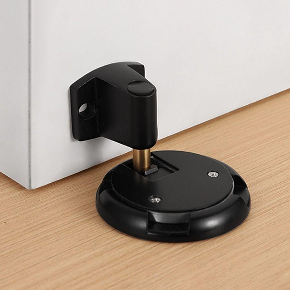 New Zinc Alloy Mechanical Door Stopper Heavy Duty Non-punch Door Holder Anti-collision Adjustable Door Suction Door